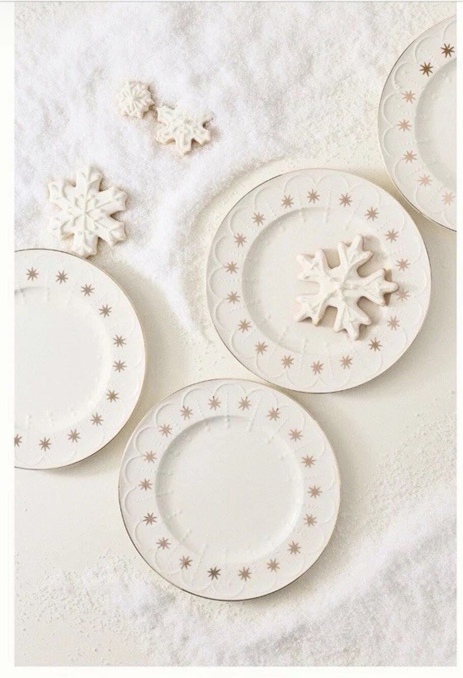 Anthropologie New York City Ballet Stoneware Dessert Plates Set of 4